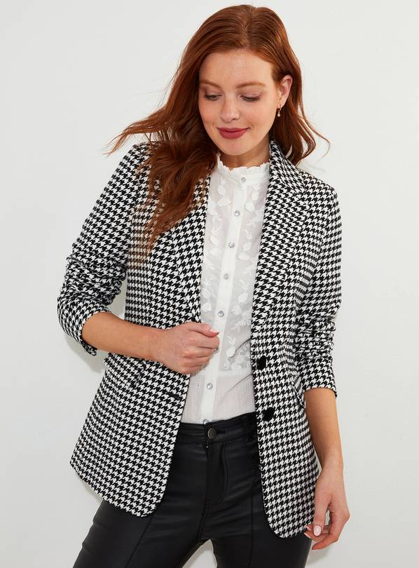 JOE BROWNS Monochrome Dogtooth Check Co Ord Jacket 8